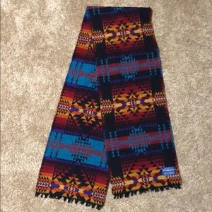 Beautiful Pendleton scarf in jewel tones 60”X 10”